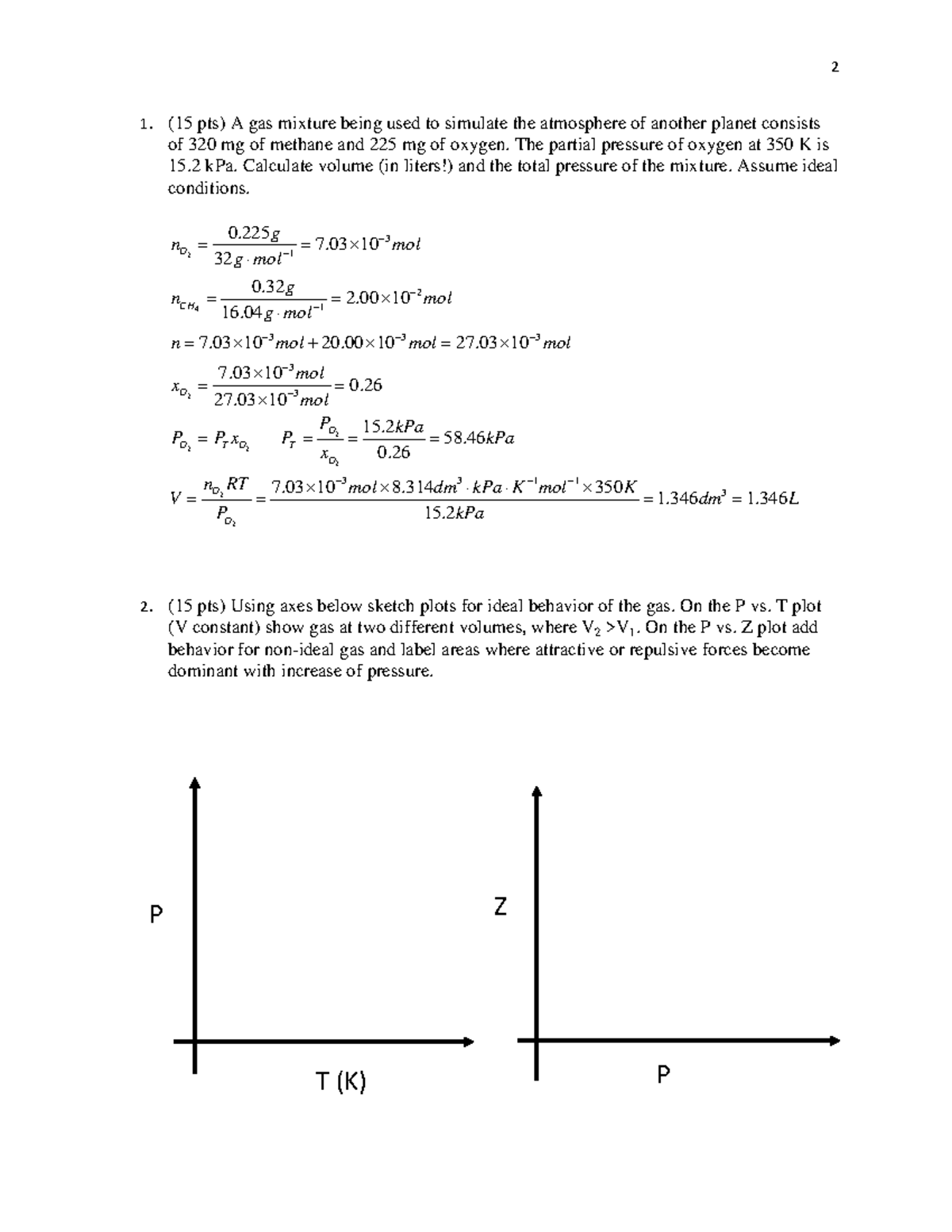 E1 solutions S17 - n/a - (15 pts) A gas mixture being used to simulate ...