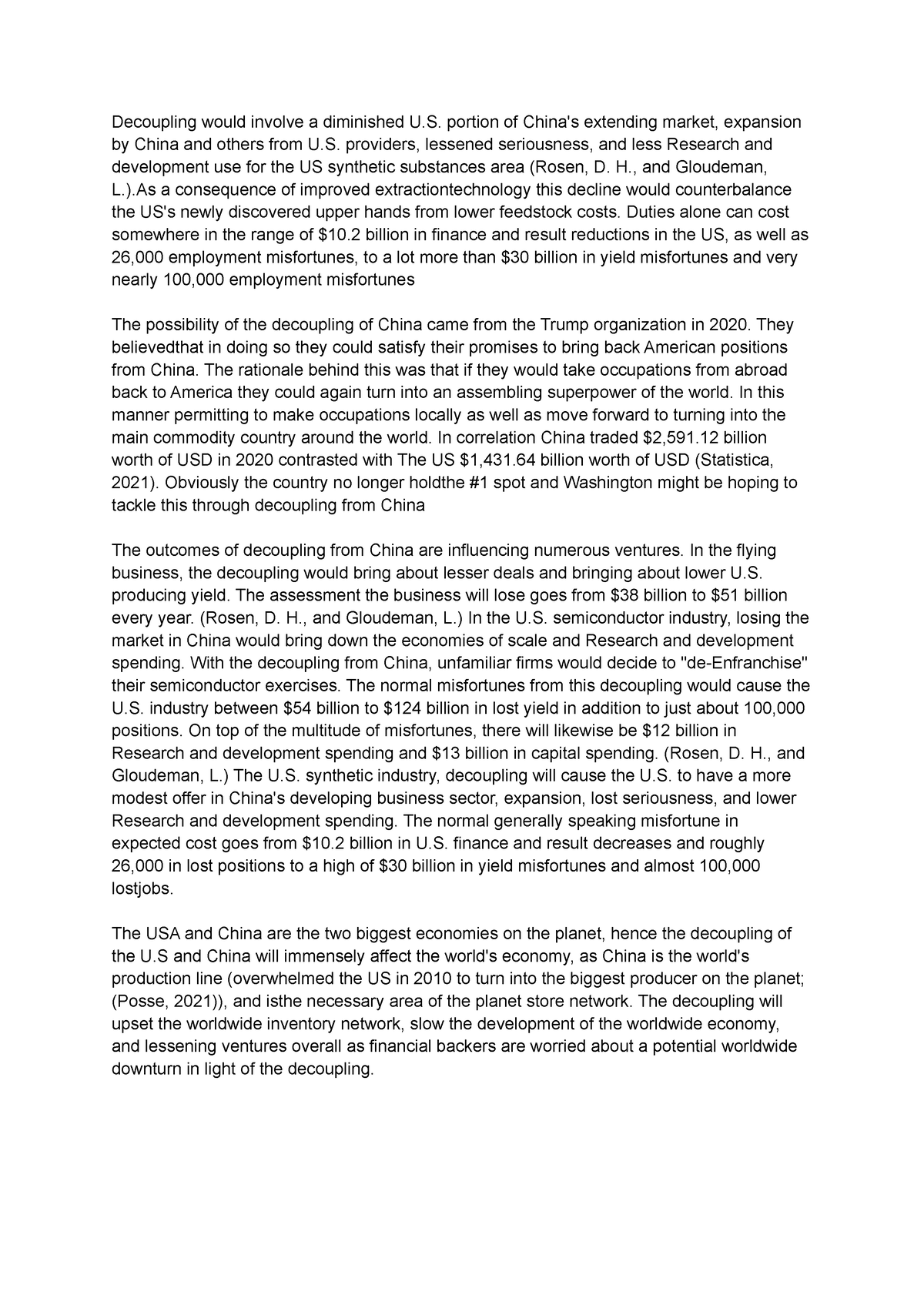 Houston, we have a problem” – China's move to self-sufficiency a  game-changer for the plastics industry – Chemicals and the Economy