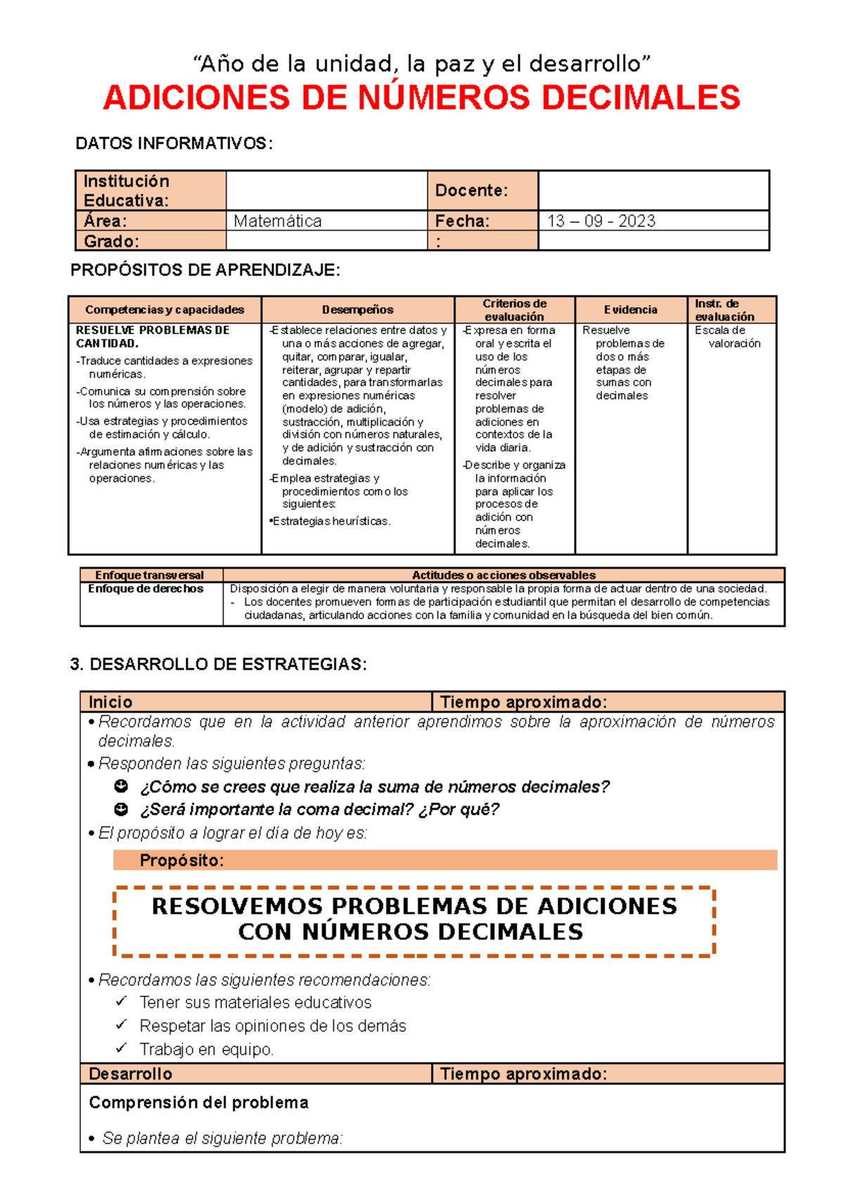 5.Adicion números decimales - ADICIONES DE NÚMEROS DECIMALES DATOS ...