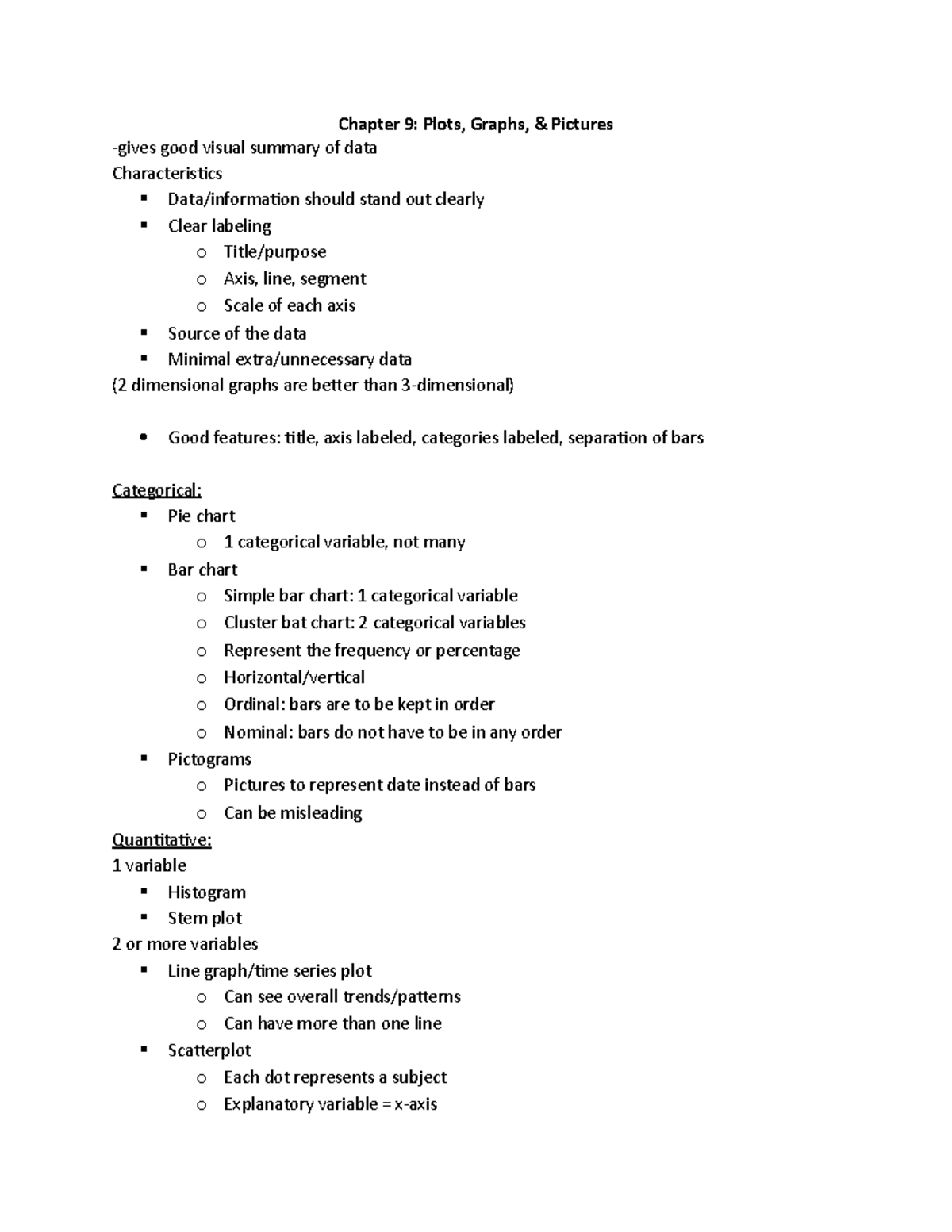 Chapter 9 - Beth Cochran - Chapter 9: Plots, Graphs, & Pictures -gives ...