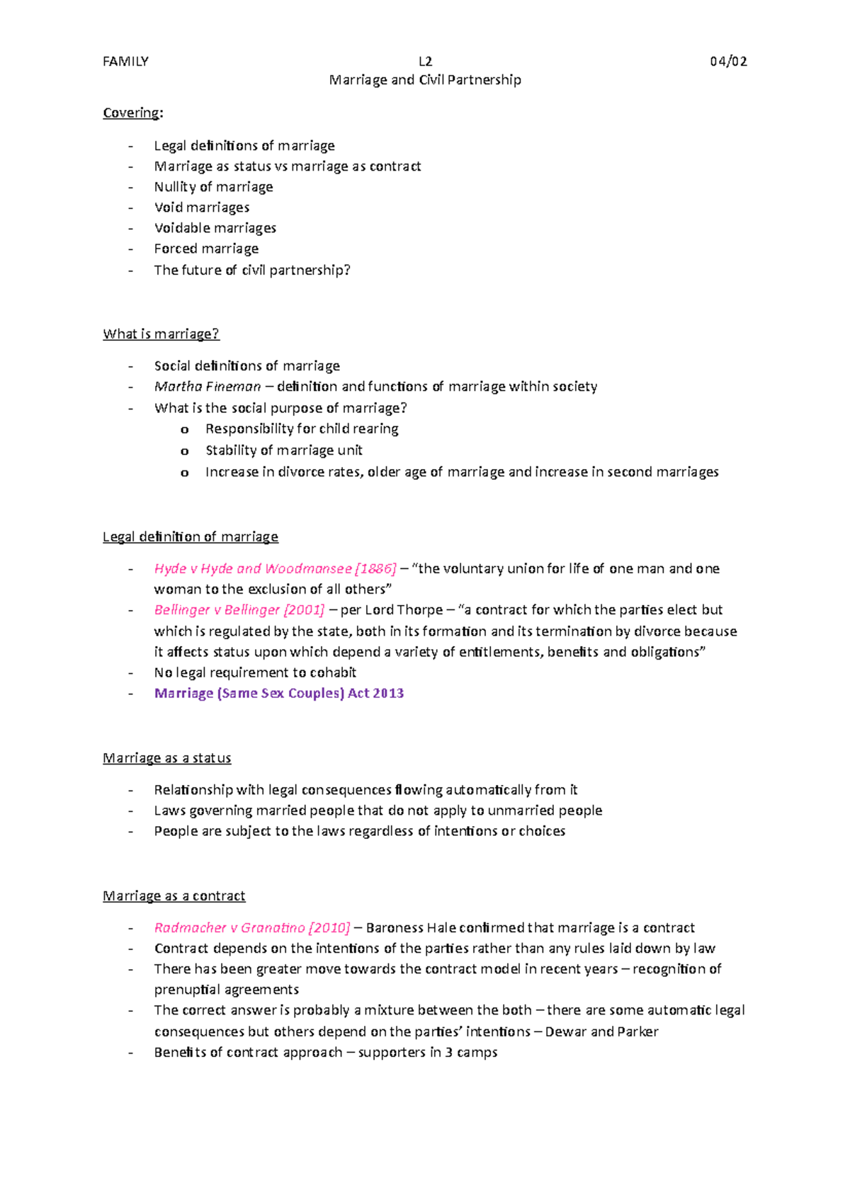 Family L2 Marriage And CP Marriage And Civil Partnership Covering 