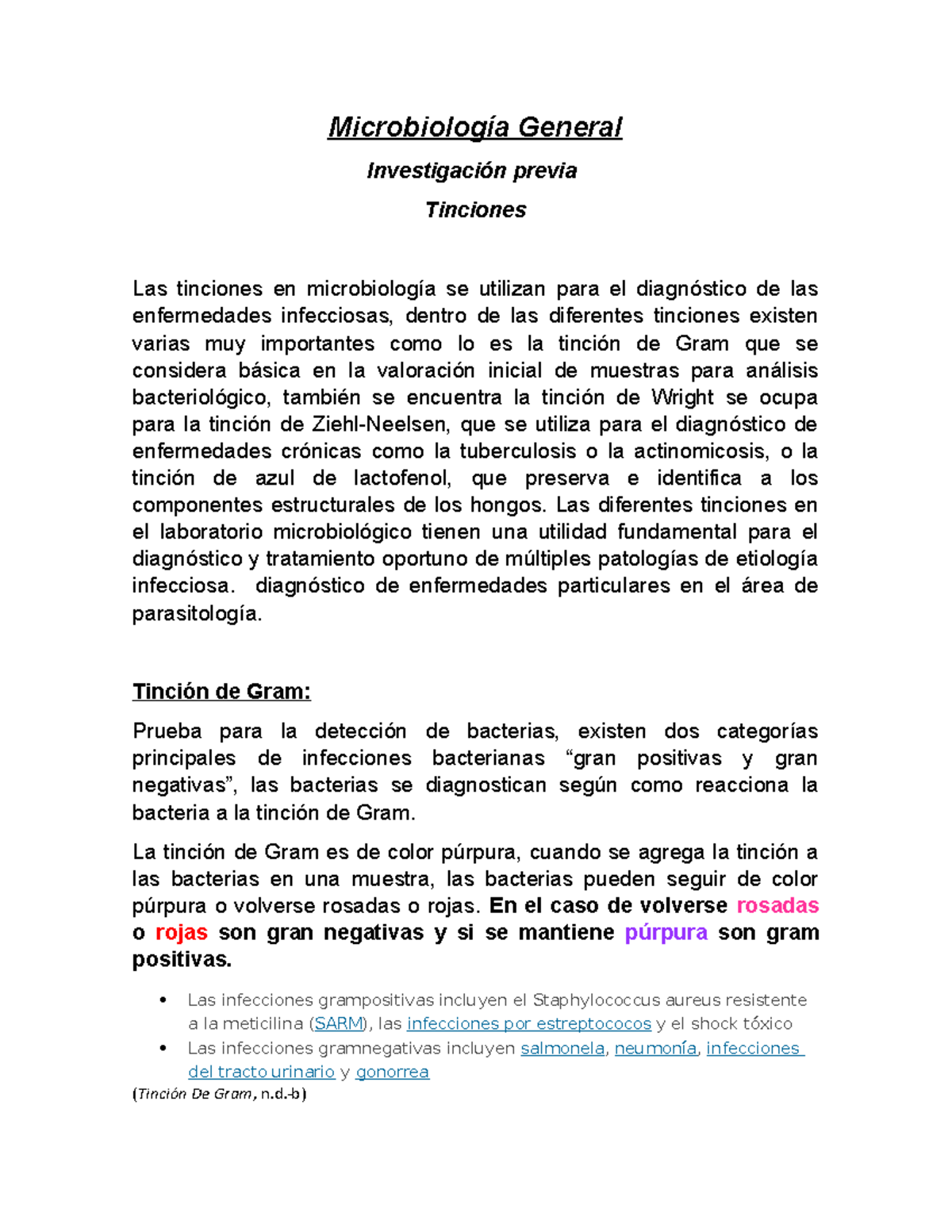 Microbiología General - Microbiología General Investigación Previa ...