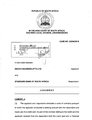 [Solved] ABSA Bank Ltd v Intensive Air Pty Ltd In Liquidation and ...