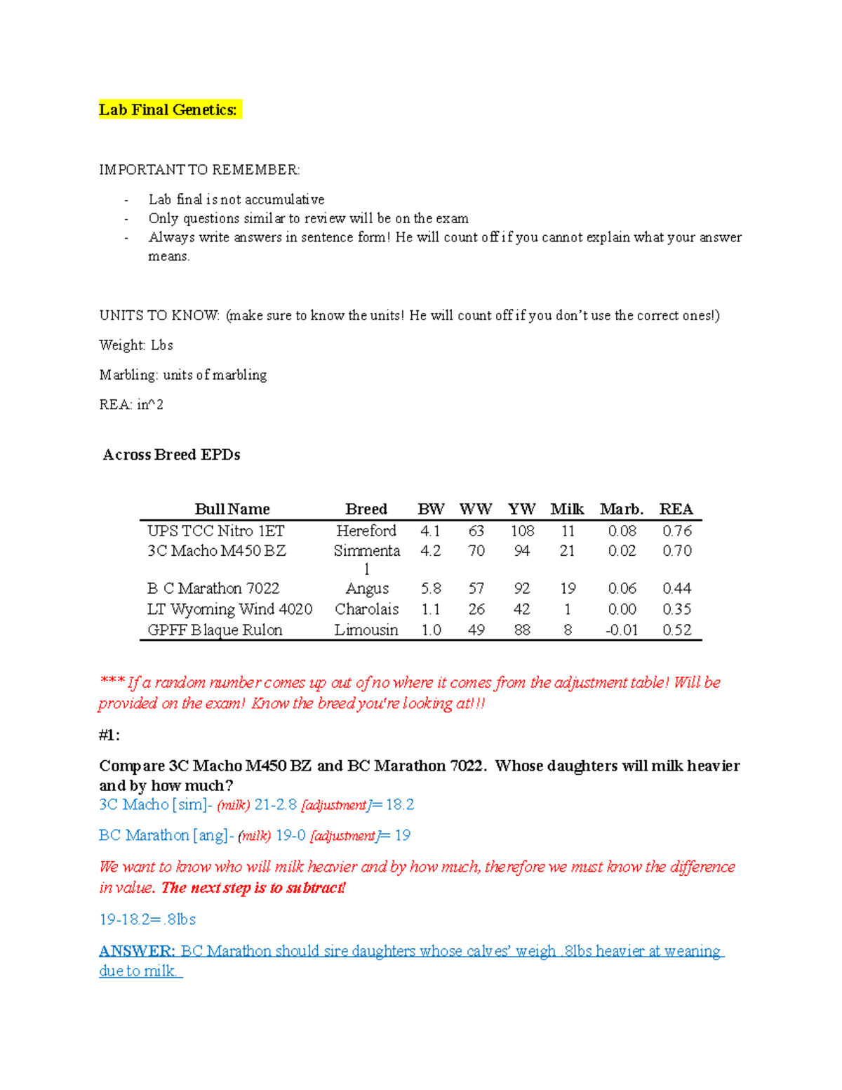 Lab Final Lecture notes 112 Lab Final IMPORTANT