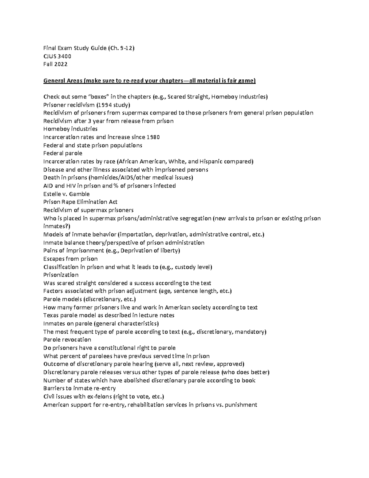 Final Exam Study Guide 9 12 Fall 2022 Final Exam Study Guide Ch 9 Final Exam Study Guide 9 12 Fall 2022 Final Exam Study Guide Ch 9