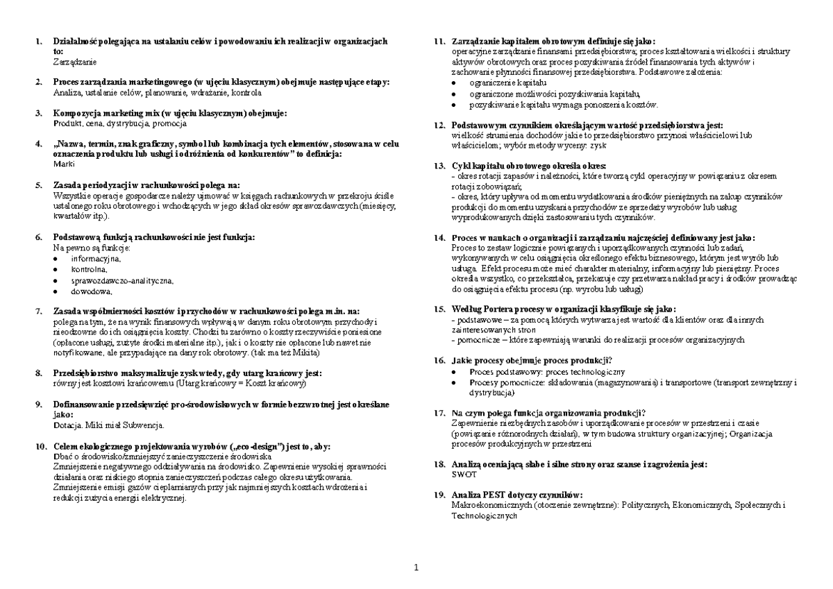 Pytania Na Egzamin Z Socjologii Pytania na Egzamin licencjacki - informatyka i ekonometria - Akademia