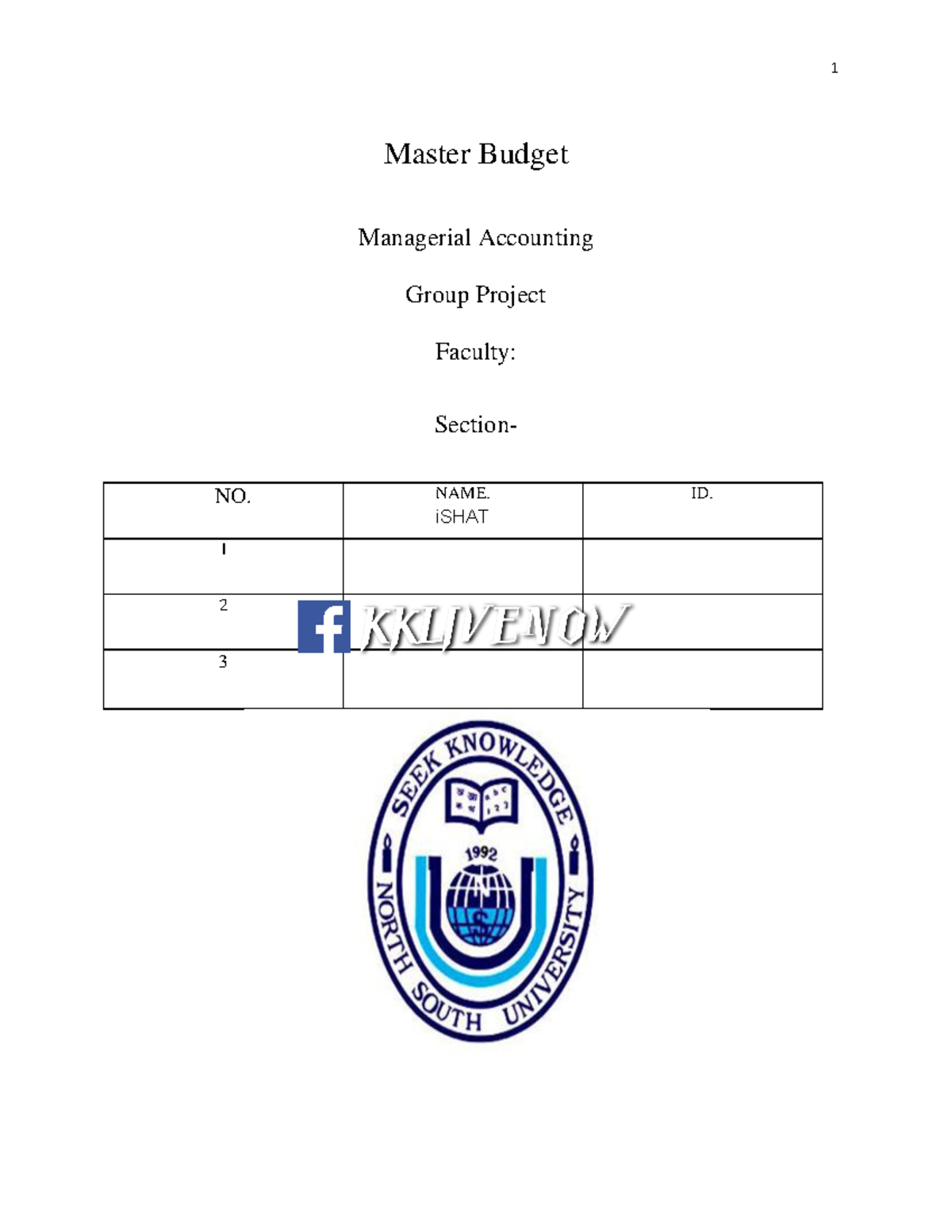 Act 202 Report Project Master Budget Master Budget Managerial 