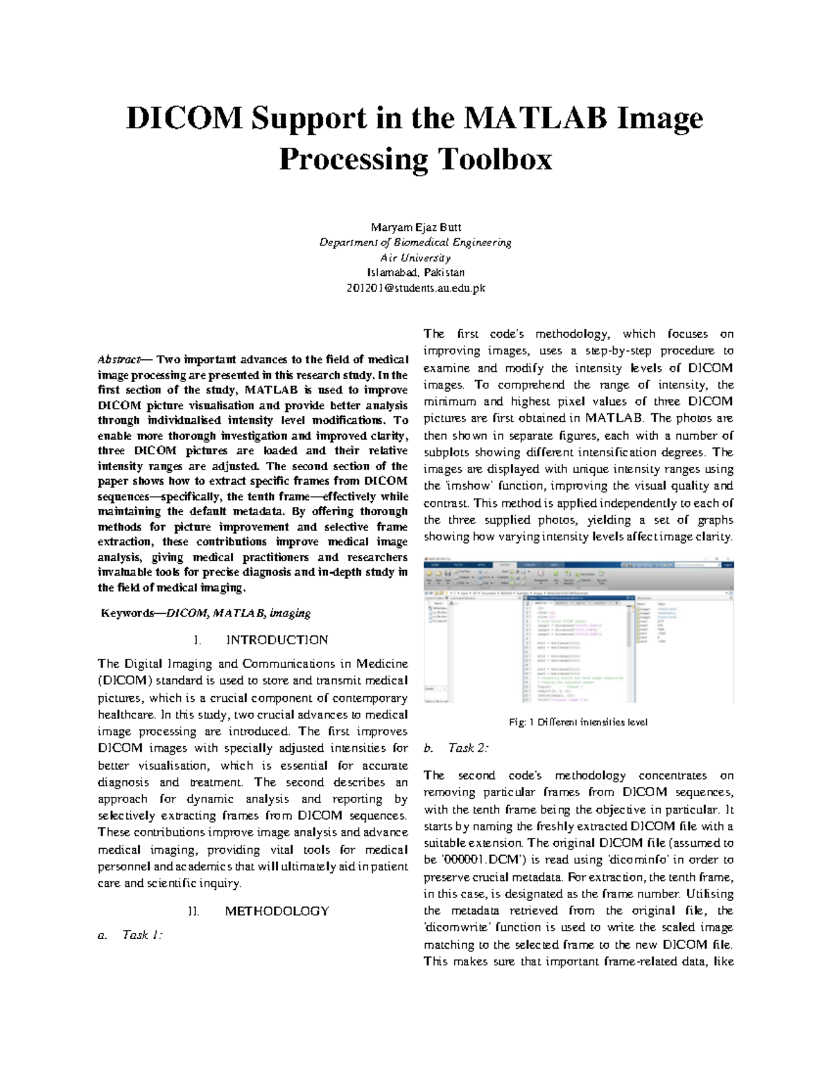 Lab5 - Medical imaging report about the processing of DICOM images and ...