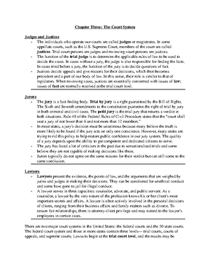 Test 1 Review Video Notes pt - Chapter 4 - Litigation Review State v ...