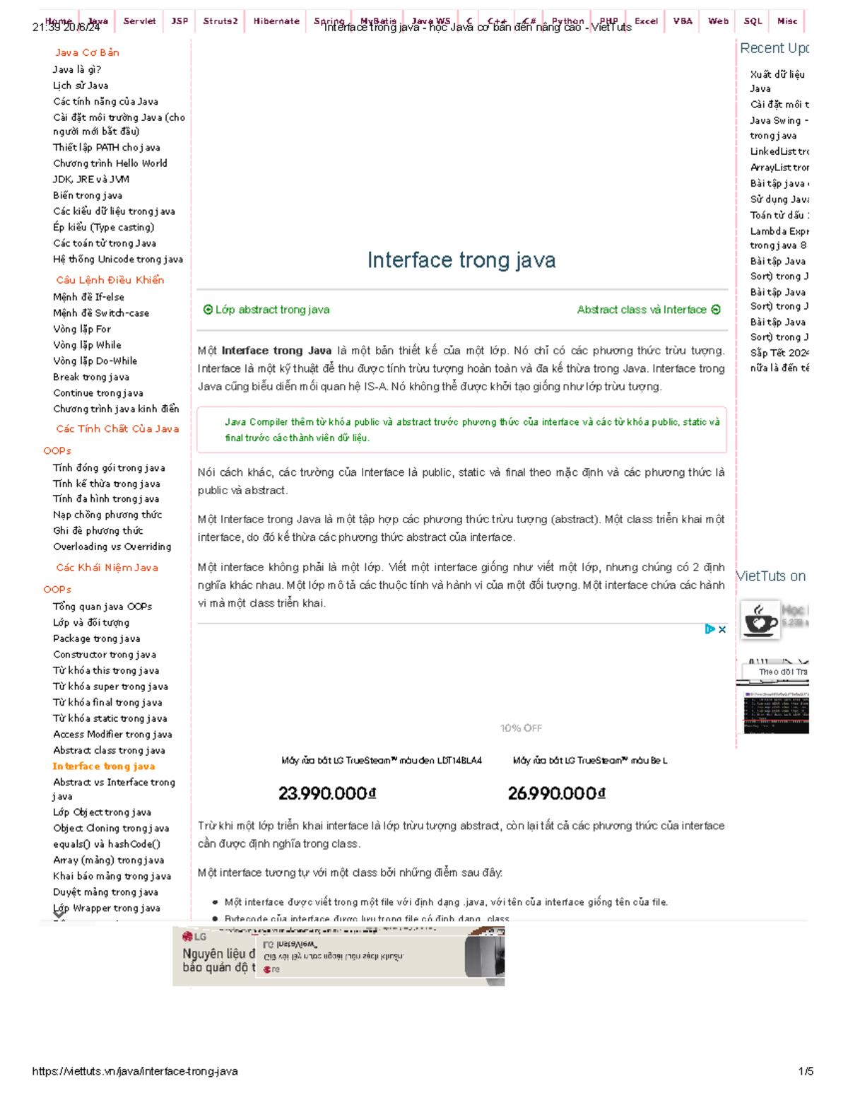 Interface trong java - học Java cơ bản đến nâng cao - Viet Tuts - Java ...