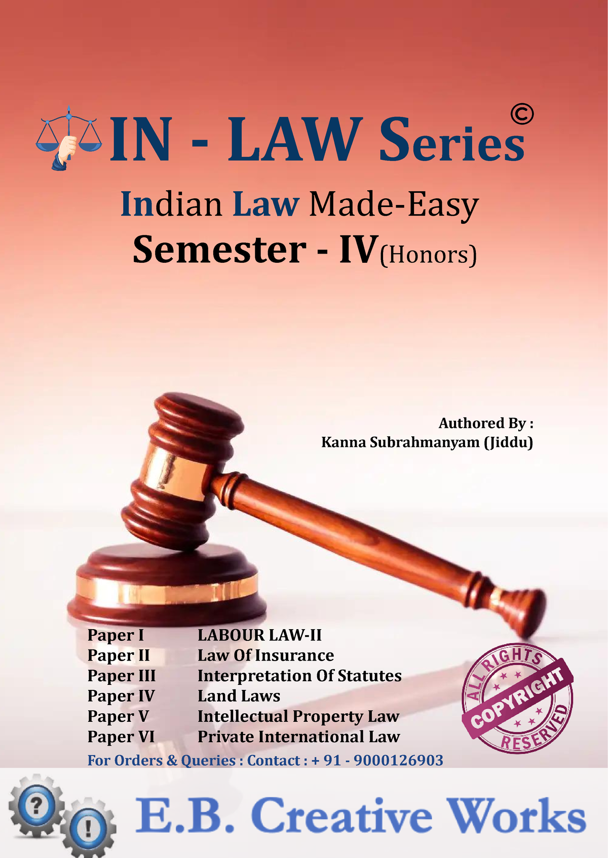 In-Law Series (Indian Law Made Easy) - IN - LAW Series Indian Law Made ...