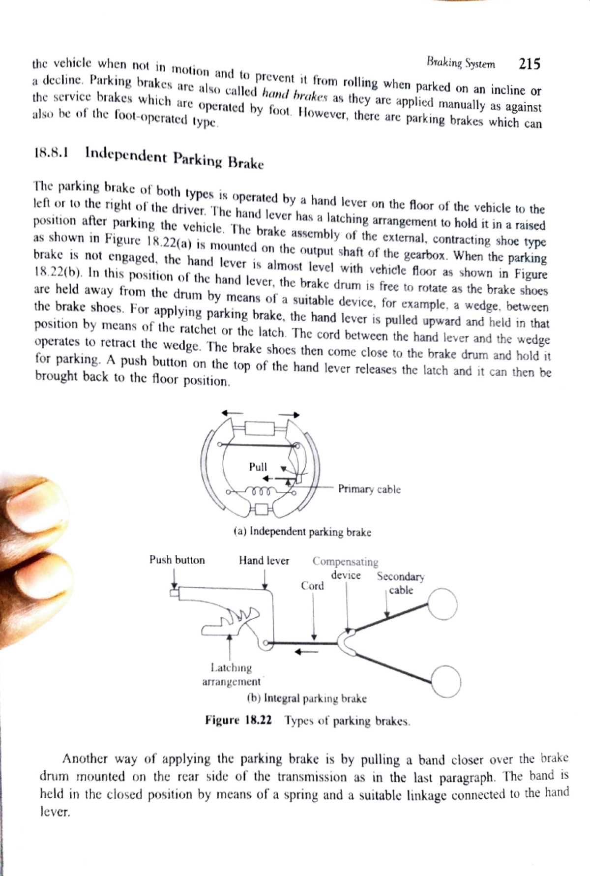 Braking System 2 - Parking brakes are also called hand brakes as they ...
