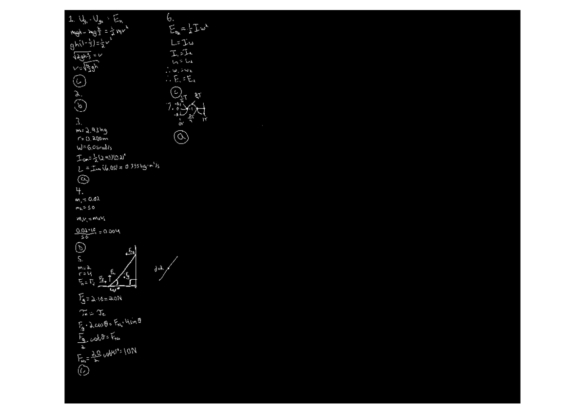 PHYS 204 Final EXAM Preview Solutions - PHYS 204 - 1. Ug En 6. ER Iw2 ...