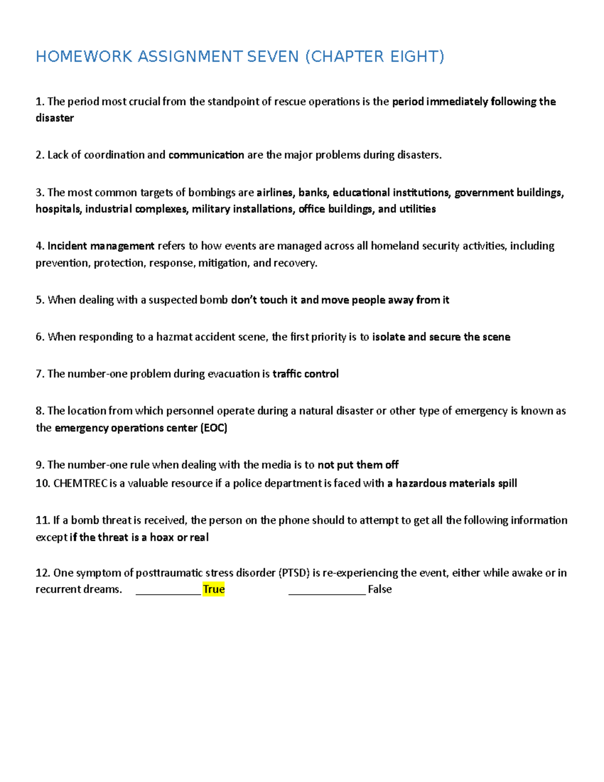 CJS1090 Homework Assignment Seven(1)-1 - HOMEWORK ASSIGNMENT SEVEN ...