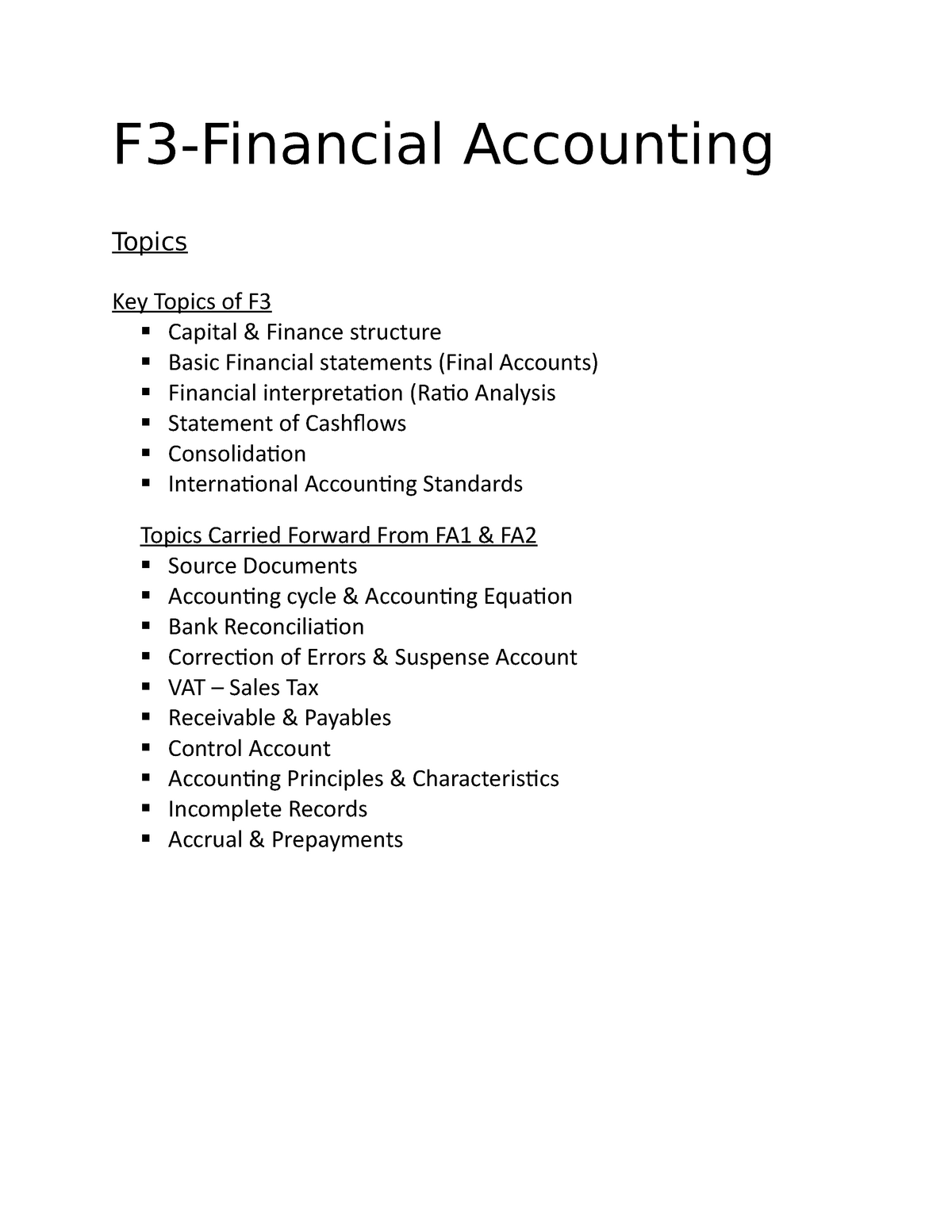 accounting topics