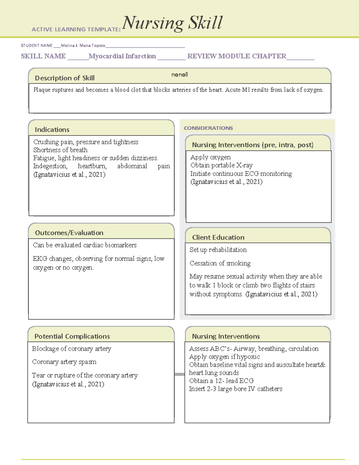 MIA - Explanation of MIA - STUDENT NAME Melina J. Mena Topete