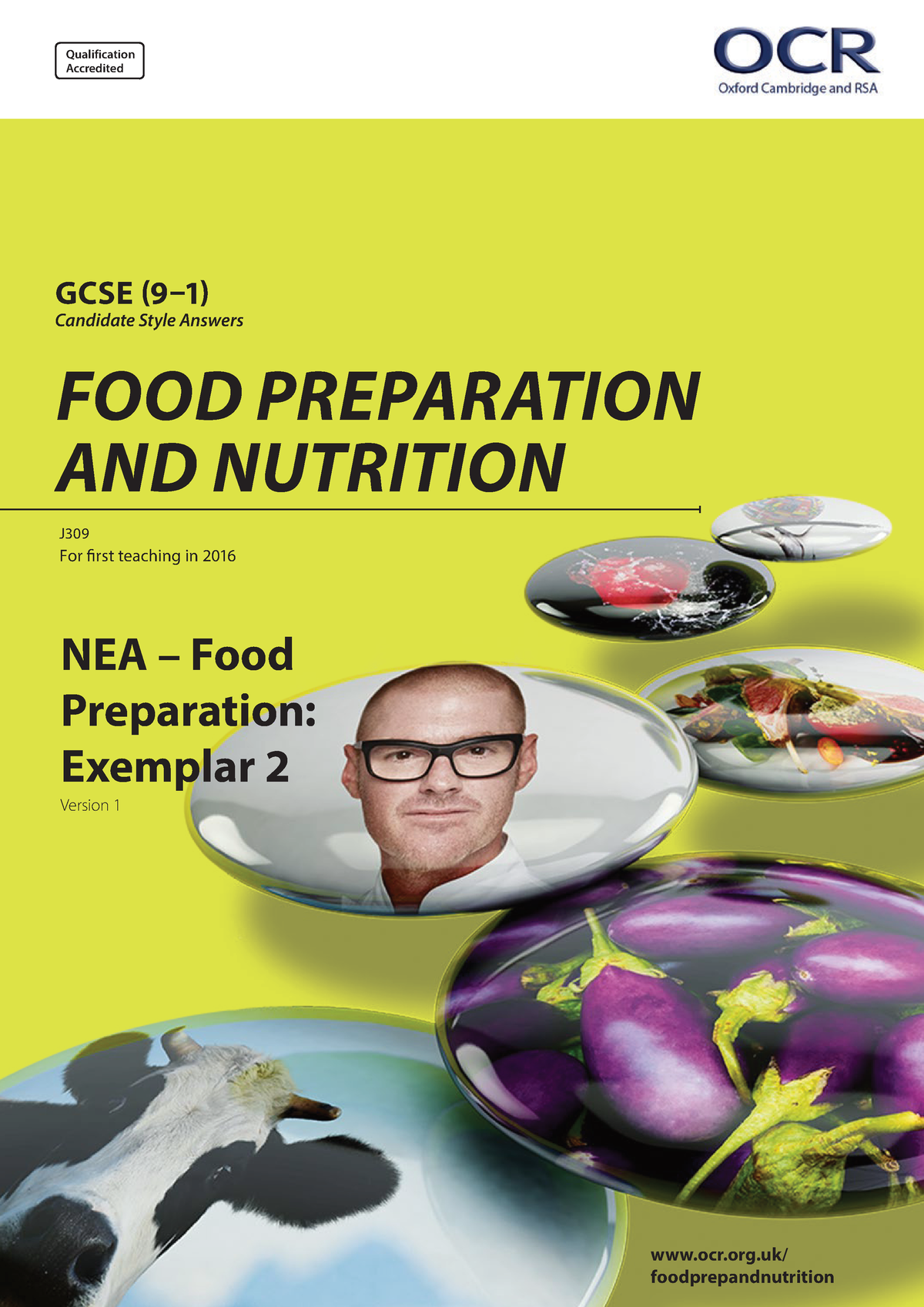 405822 Food Preparation Exemplar 2 - J For First Teaching In 2016 ...