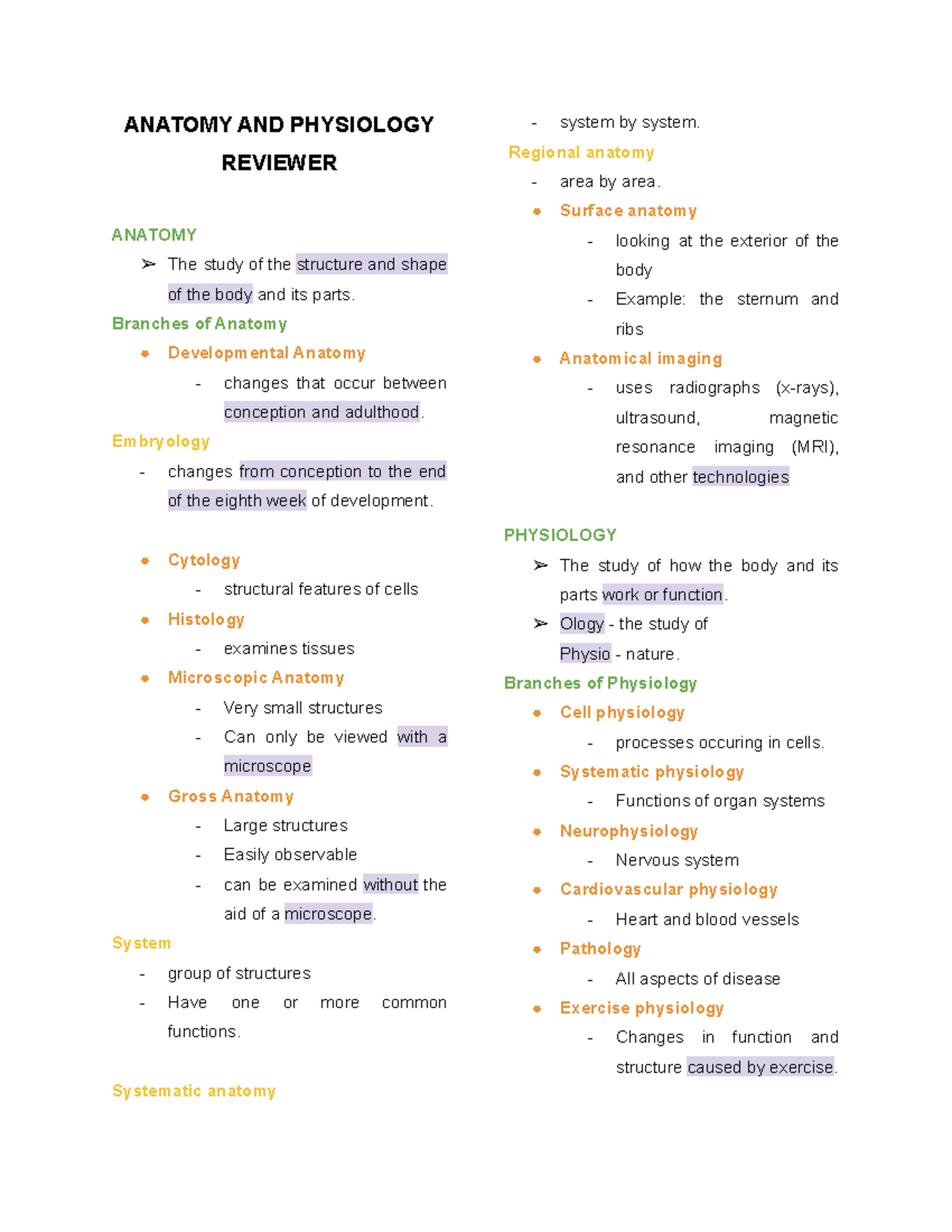 Anaphy Reviewer - Seeley's Essentials of Anatomy and Physiology ...