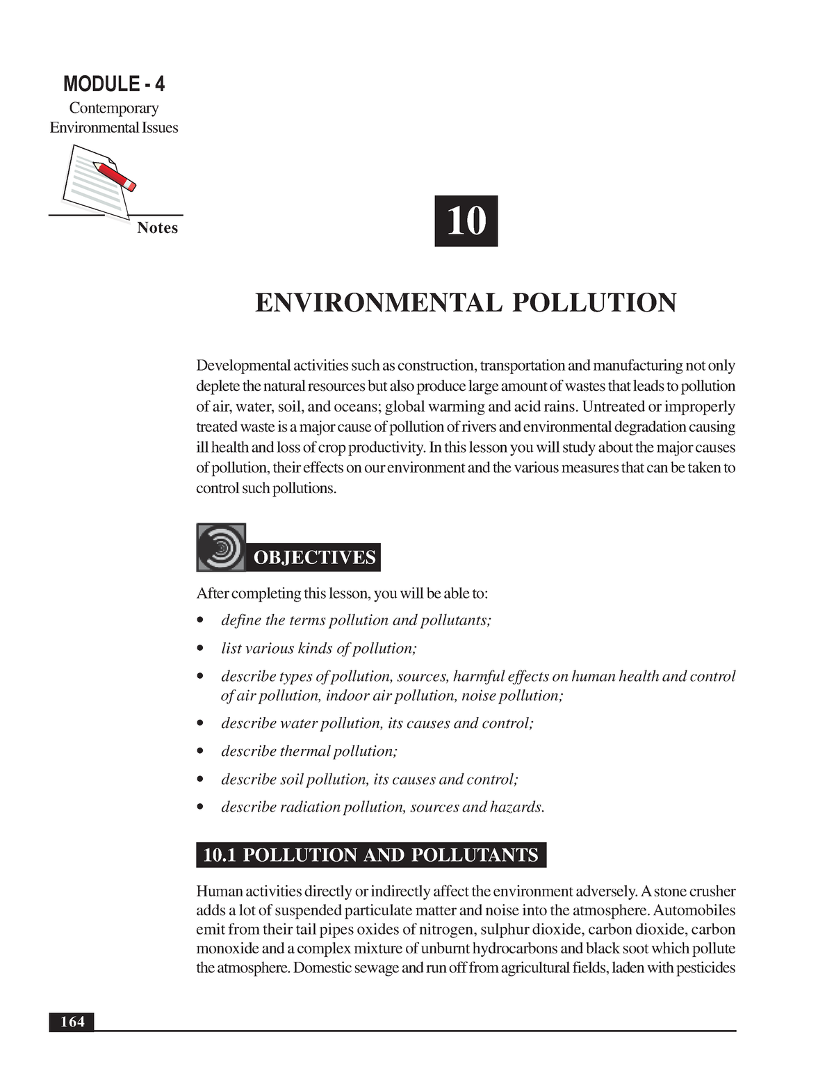 Environmental Pollution - Environmental Science Senior Secondary Course ...