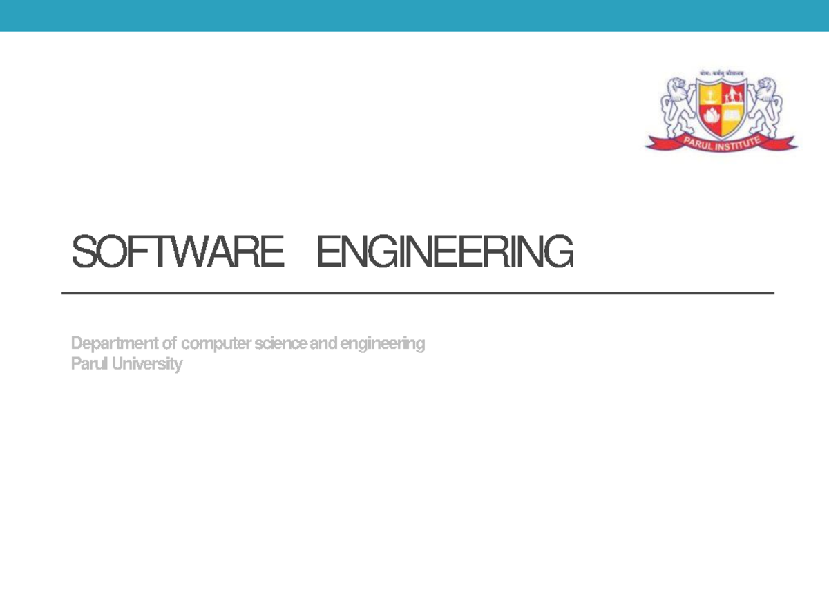 Unit 1 FSE - LECTURE NOTES OF UNIT 1 - SOFTWARE ENGINEERING Department ...