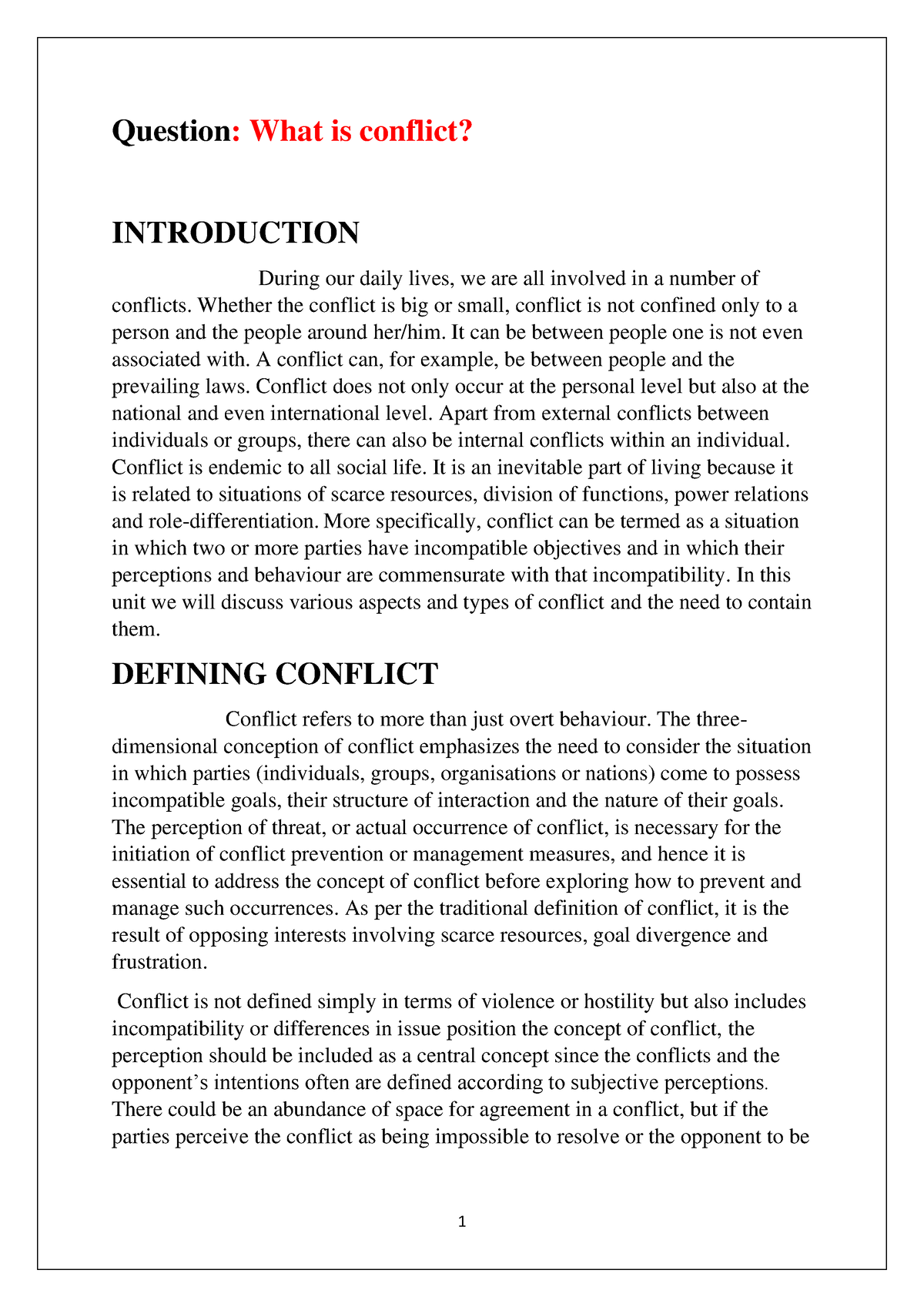 conflict-question-what-is-conflict-introduction-during-our-daily