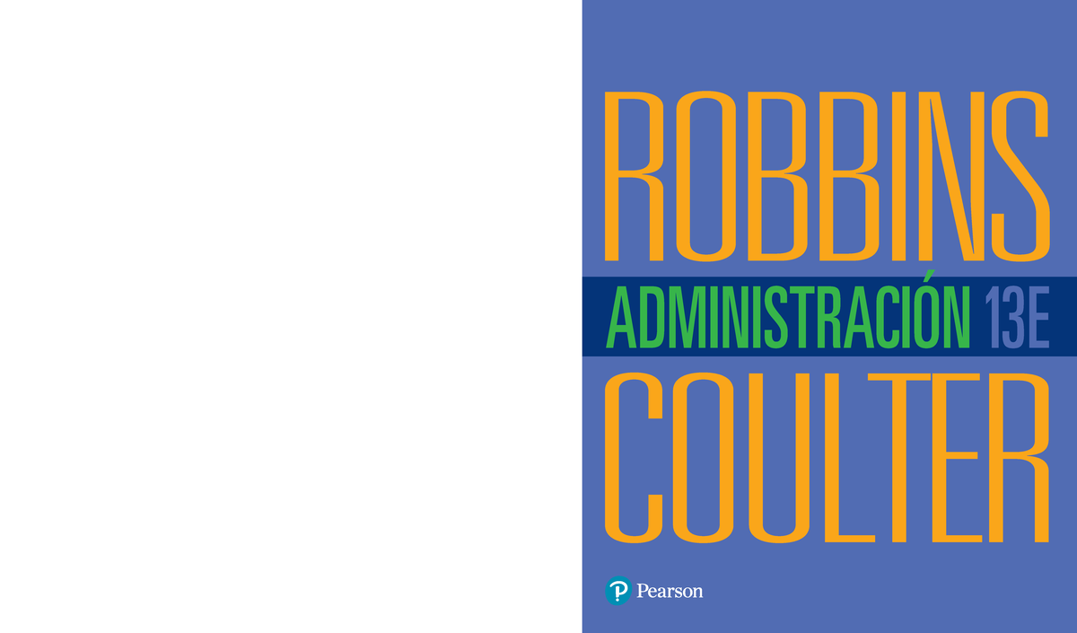 Administración 13° Edición Robbins Coulter - ROBBINS COULTER ...