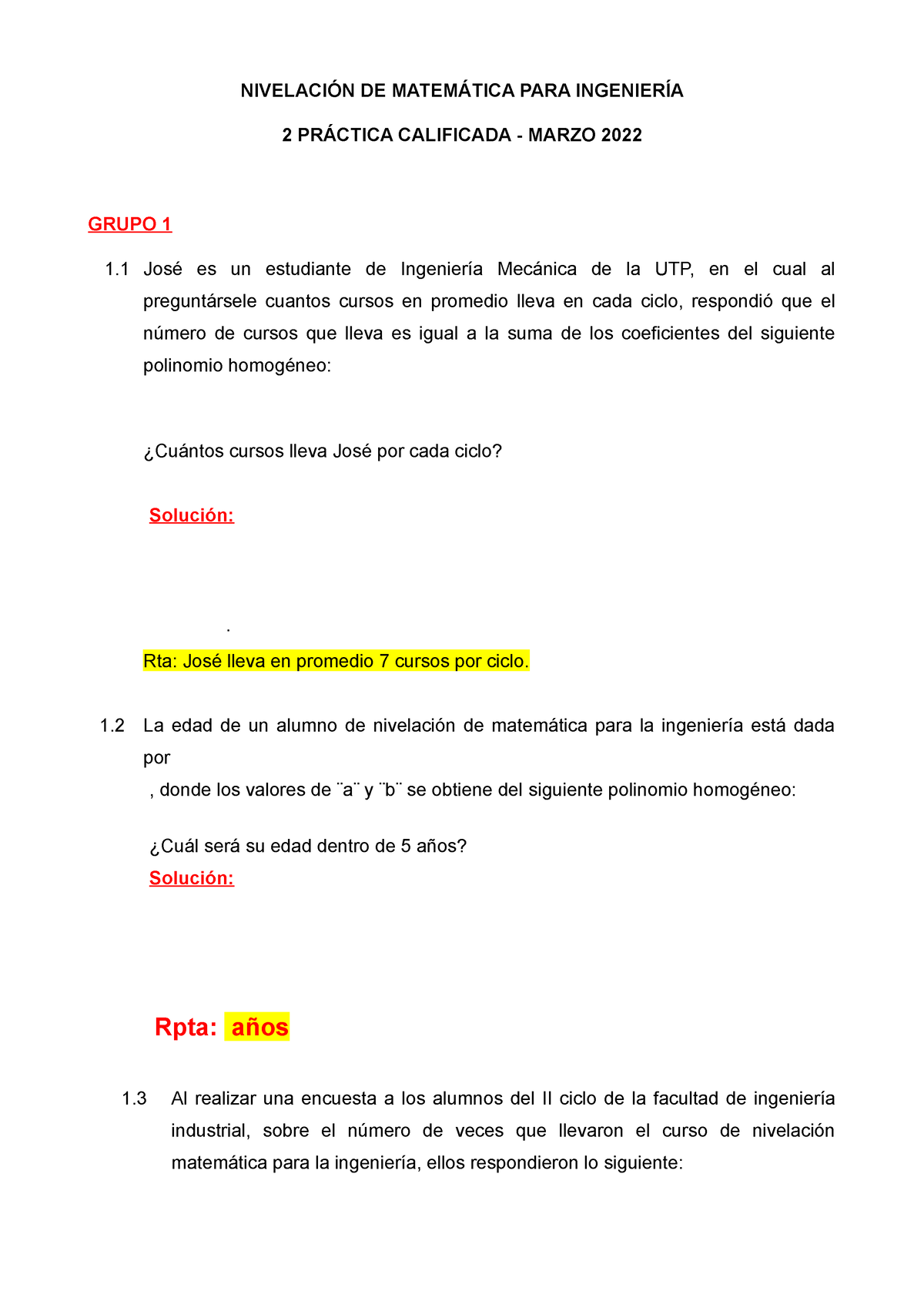 2 PC NMI Marzo 2022 - Preguntas Y Solucionario - NIVELACIÓN DE ...