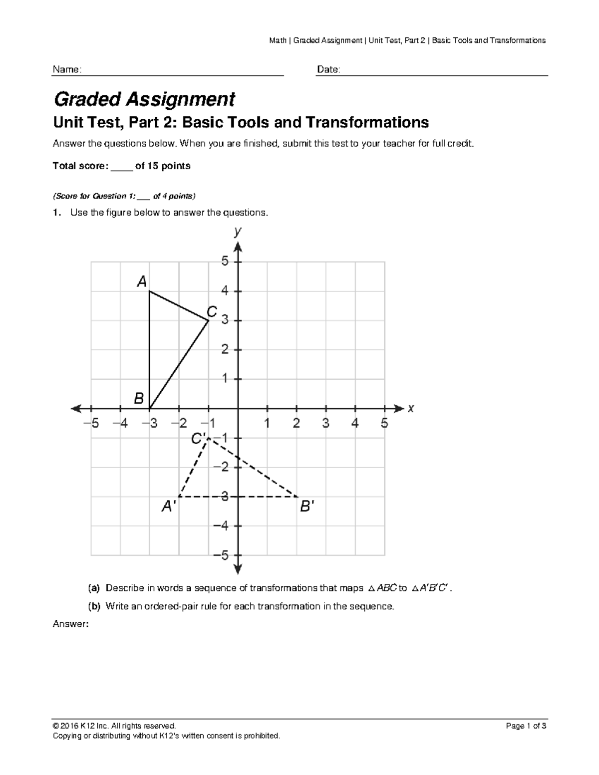 graded assignment unit test part 2 basic tools and transformations