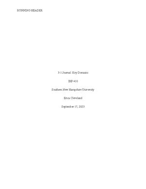 HCM 320 Journal 1-2 Case Study - RUNNING HEADER: HCM 320 JOURNAL 1 ...