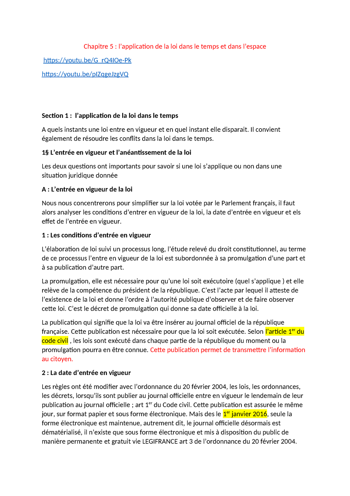 l'application de la loi dans le temps dissertation pdf