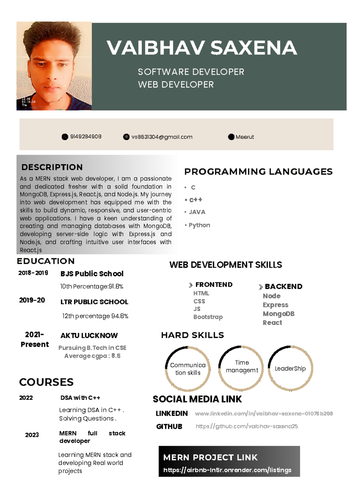 Vaibhav Final - 9149284908 vs8631304@gmail Meerut VAIBHAV SAXENA ...