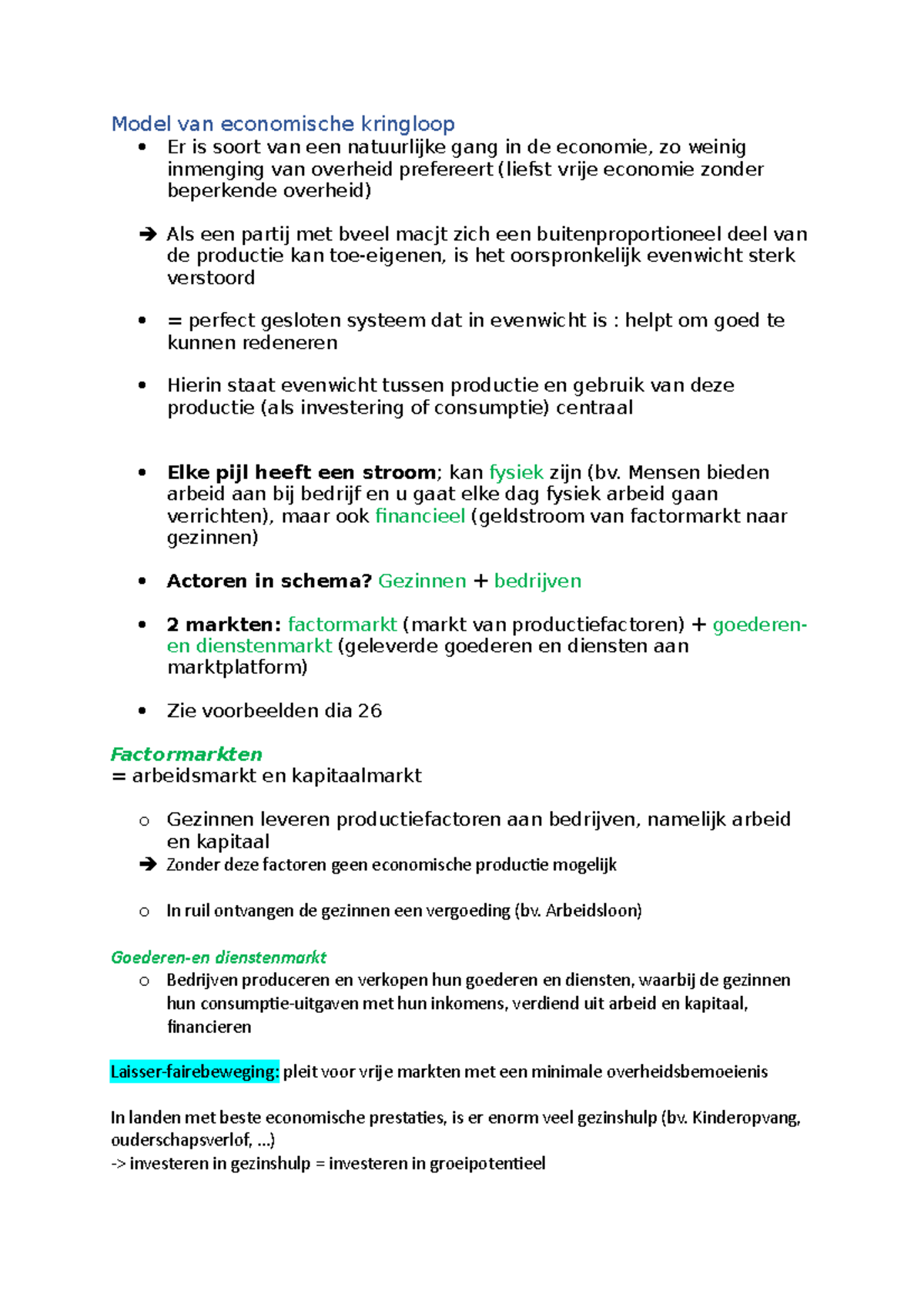 Model van economische kringloop - Mensen bieden arbeid aan bij bedrijf ...