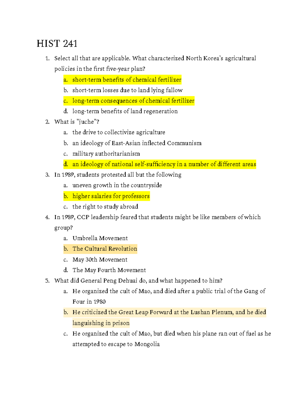 Hist 241 Midterm Study Guide Hist 241 Select All That Are Applicable What Characterized North Hist 241 Midterm Study Guide Hist 241 Select All That Are Applicable What Characterized North
