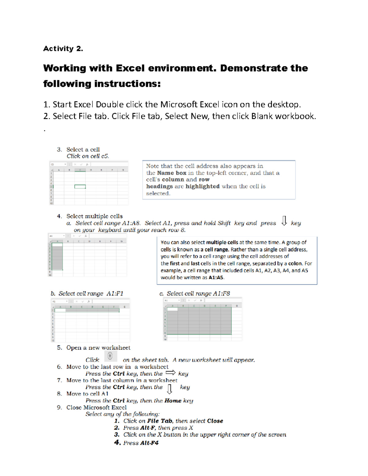 Activity 2 - Hhhh - Introduction to Computing - Activity 2. Working ...