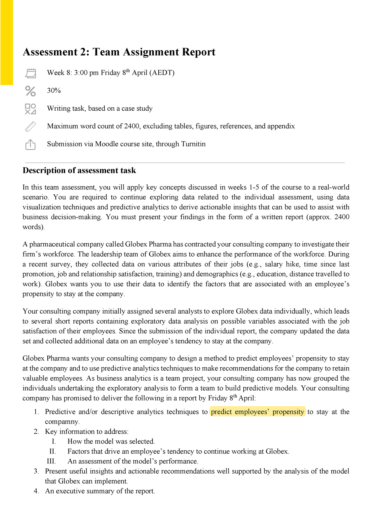 COMM1190 - Team Assessment T3-2022 - Assessment 2: Team Assignment ...