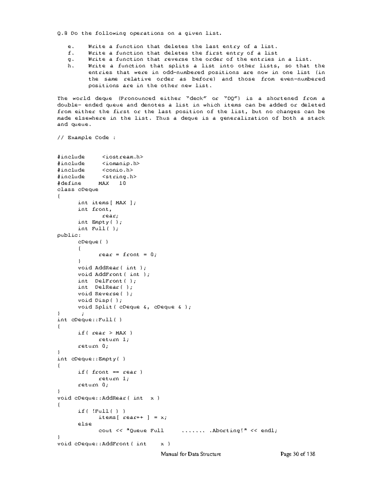 Data Structur Reverse Link List - Manual For Data Structure Page 30 Of ...