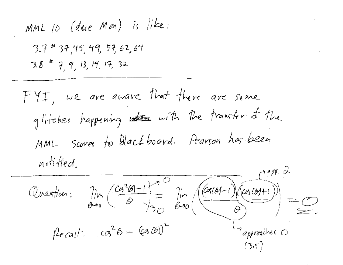 Lecture Notes, Lecture 16 - MATH 171 - Studocu