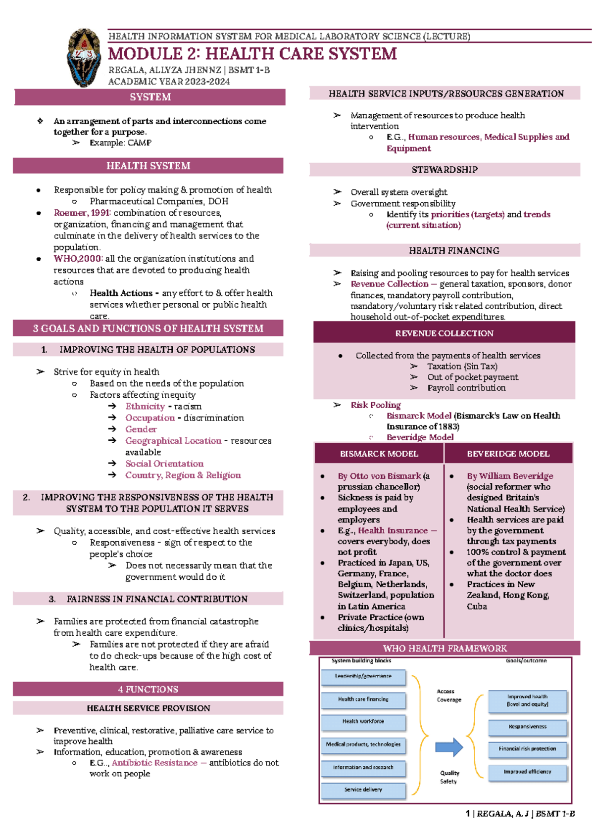 MThlthinfo- Module-2 - Module 2 lec - HEALTH INFORMATION SYSTEM FOR ...