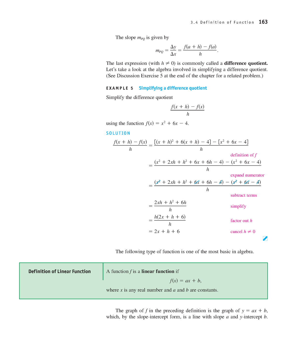 Algebra And Trigonometry With Analytic Geometry-19 - 3. 4 D E F I N I T ...