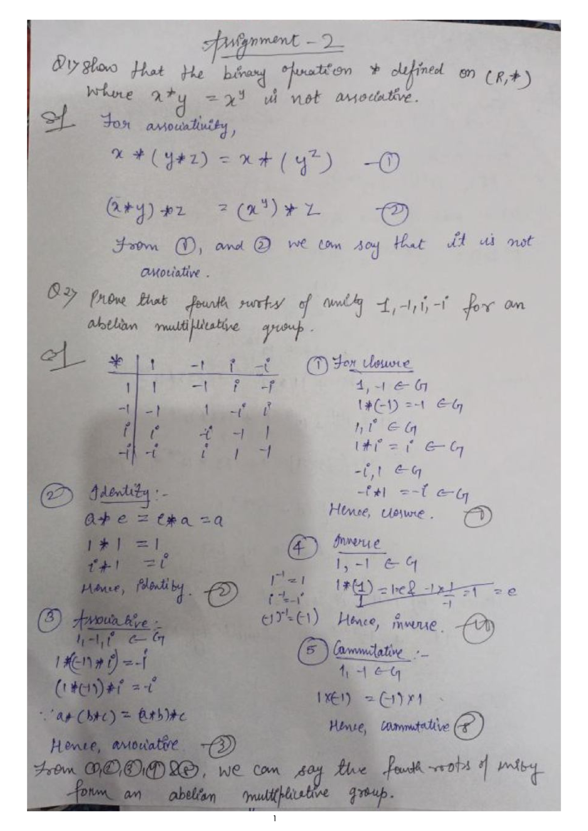 meaning of discrete assignment