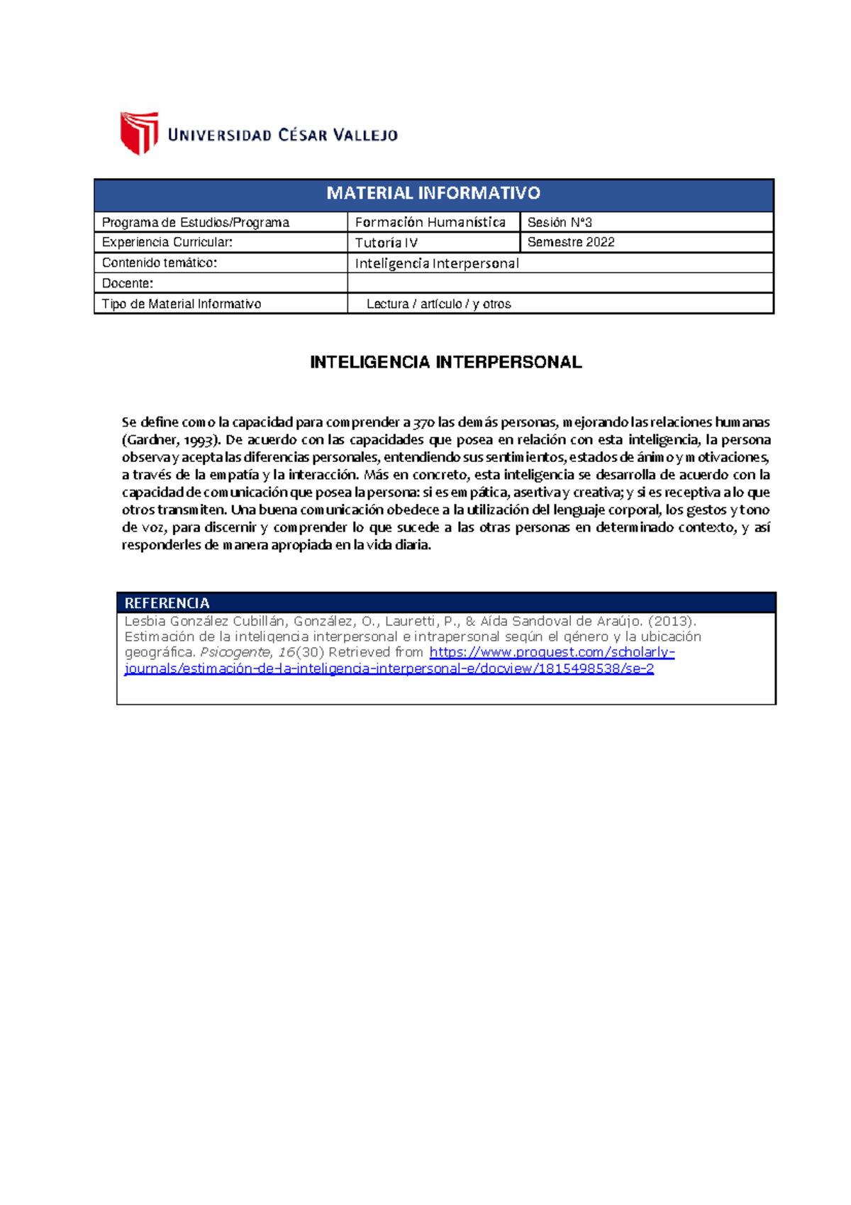 4° Lectura 03 - EL NOMBRE DEL PROFER ES EL NOMBRE DEL PROFER ES EL ...