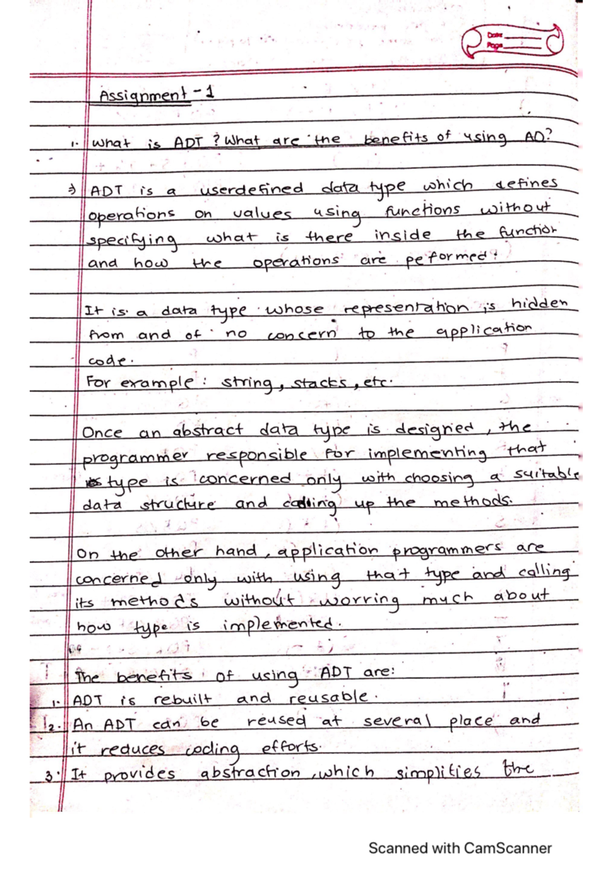 DSA asgn1 - assignments - Bachelors of computer application - Studocu