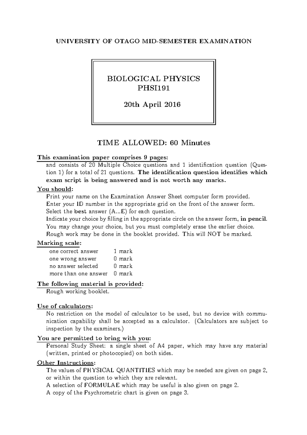 otago phd examination process