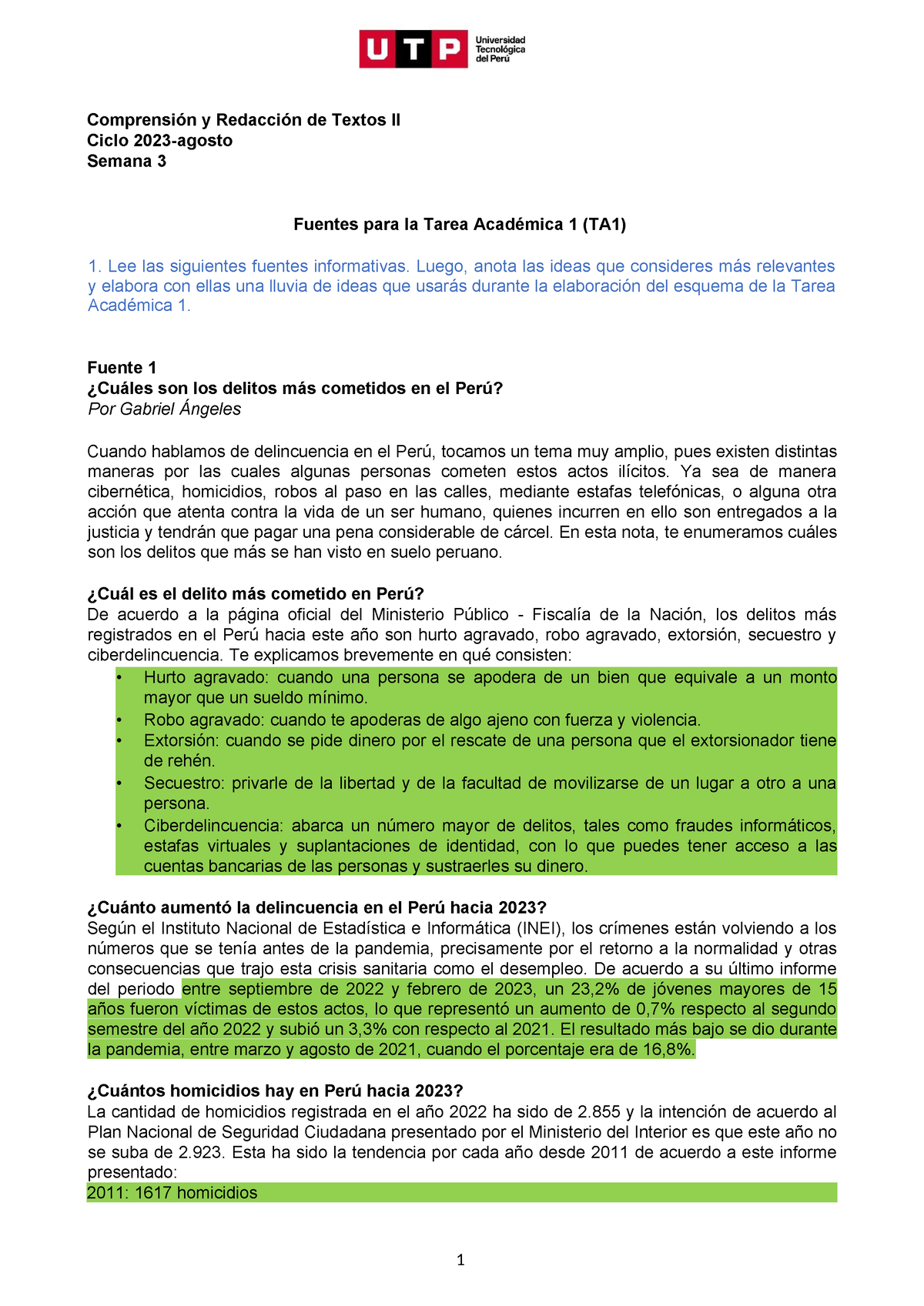 3 Redaccion Apuntess Comprensión Y Redacción De Textos Ii Ciclo 2023 Agosto Semana 3 Fuentes 9082