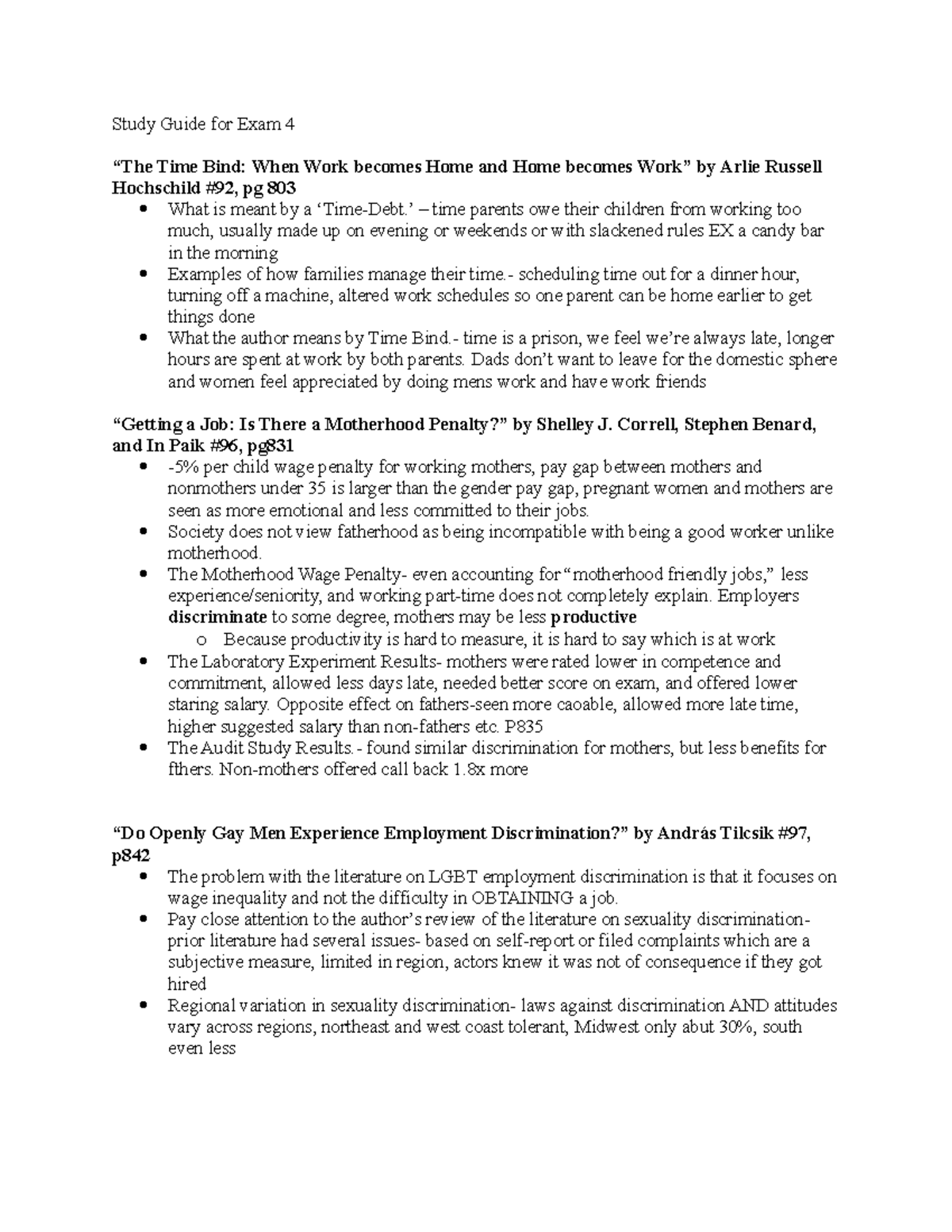 Study Guide for Exam 4 - Studocu