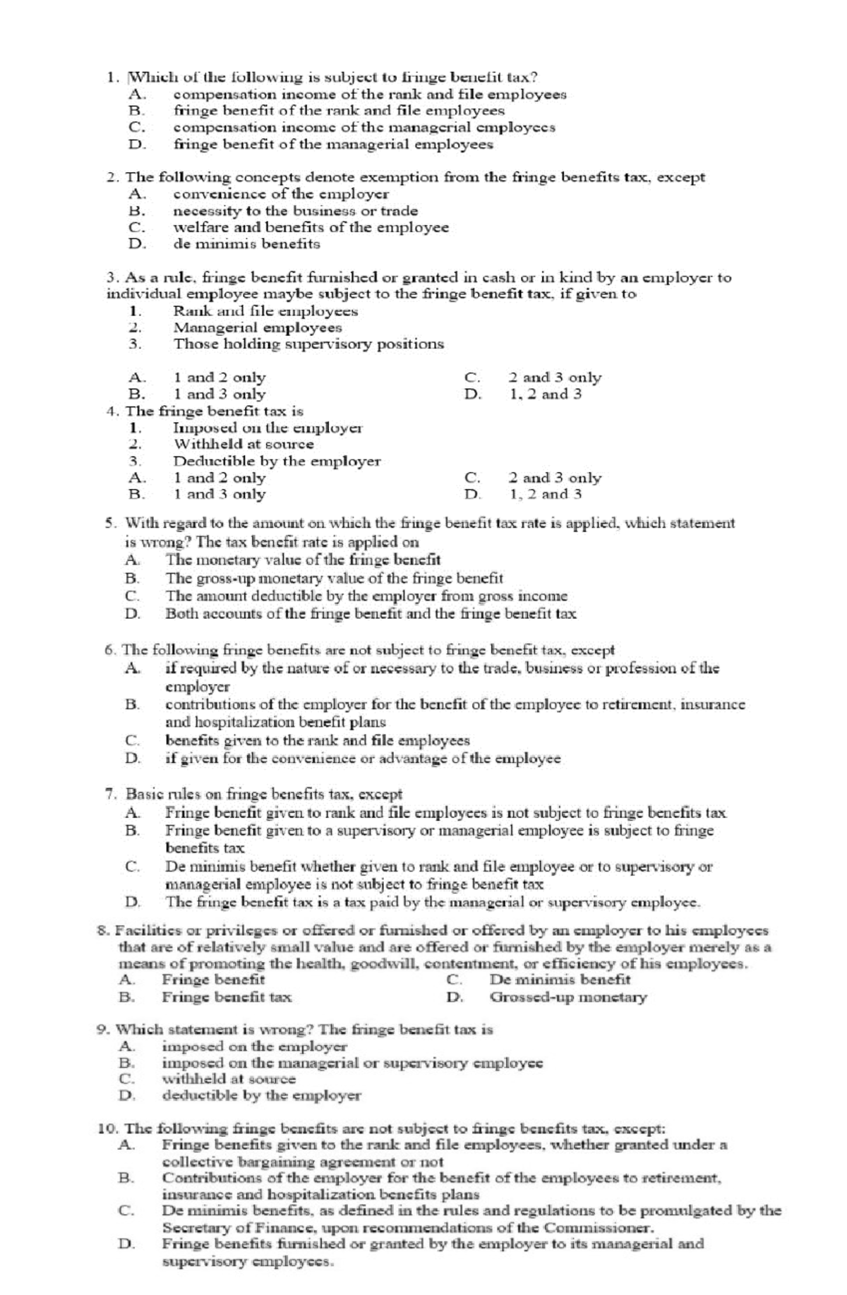 mq3-fringe-benefit-tax-tax-bachelor-of-science-in-accountancy-studocu