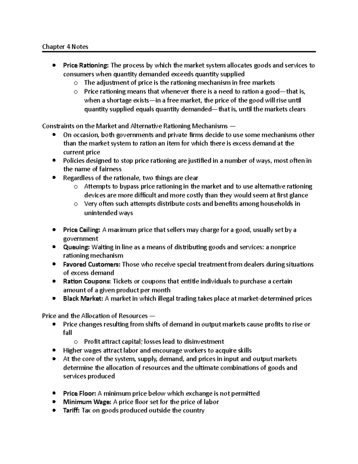 Macro Chapter 4 Demand : Supply Applications - Chapter 4 Notes Price ...
