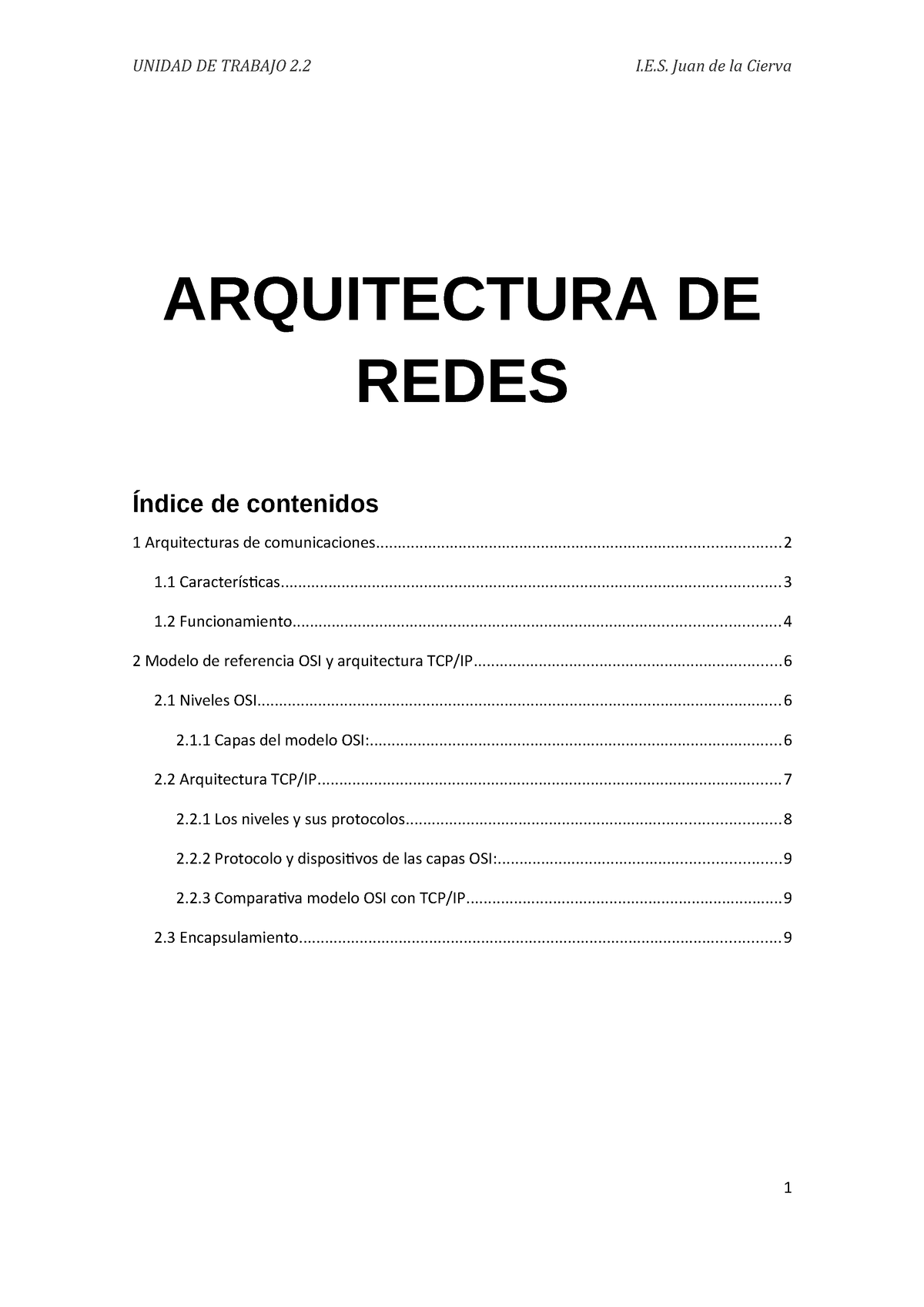 Ut22 Arquitecturas De Comunicaciones Exámen De Redes Arquitectura De Redes 1 Arquitecturas De 8814