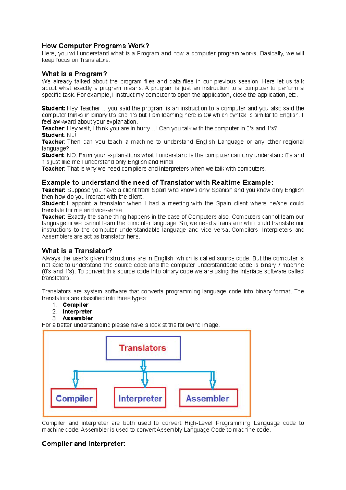Lession- 3 How Computer Programs Works - How Computer Programs Work ...
