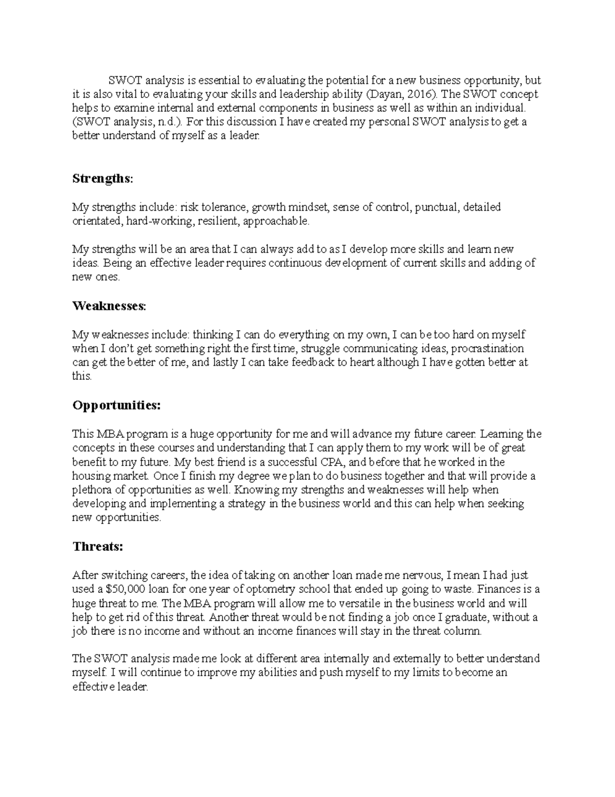 Swot analysis essay pdf image